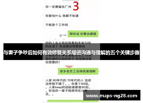 与妻子争吵后如何有效修复关系增进沟通与理解的五个关键步骤